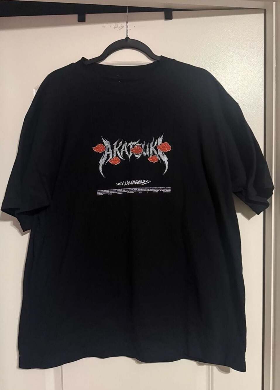 CVLA x Naruto The Last Itachi Rhinestone Mens Boxy Tee - BLACK - XL